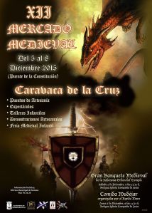 Cartel Anunciador Mercado Medieval 2015 -red